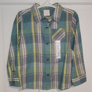 4T boys ling sleeve button down